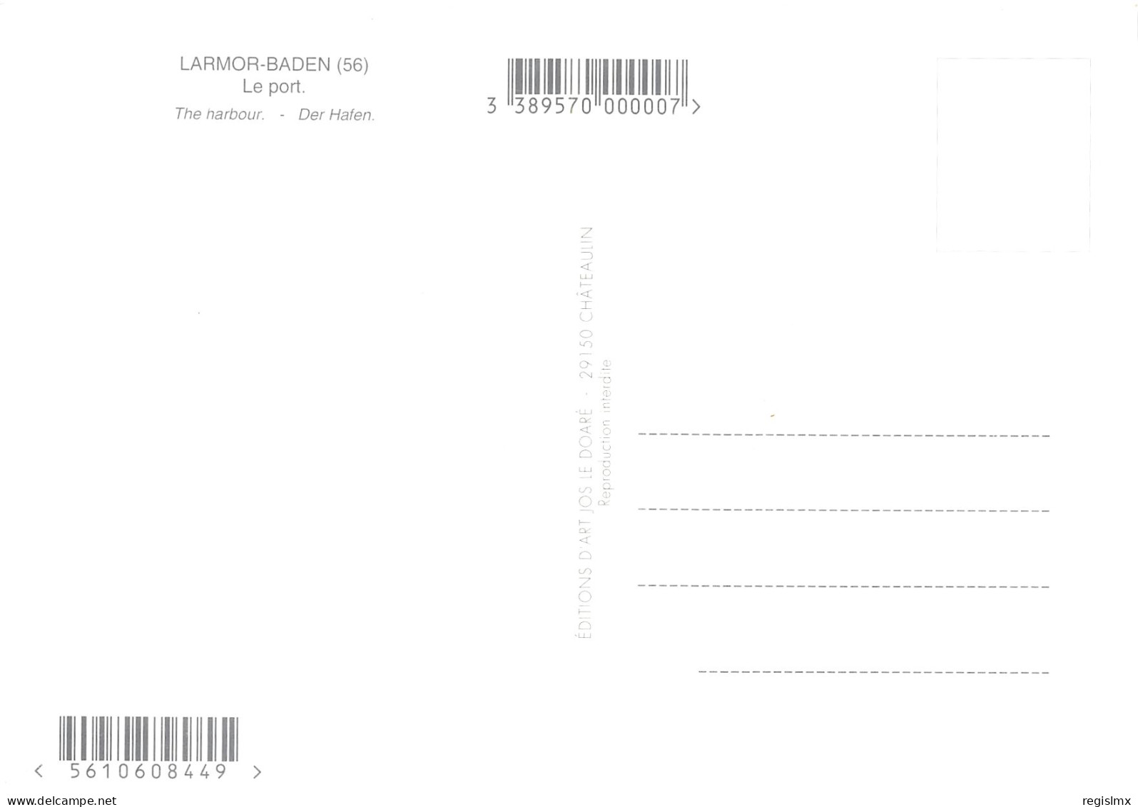 56-LARMOR BADEN-N°3455-C/0247 - Larmor-Plage