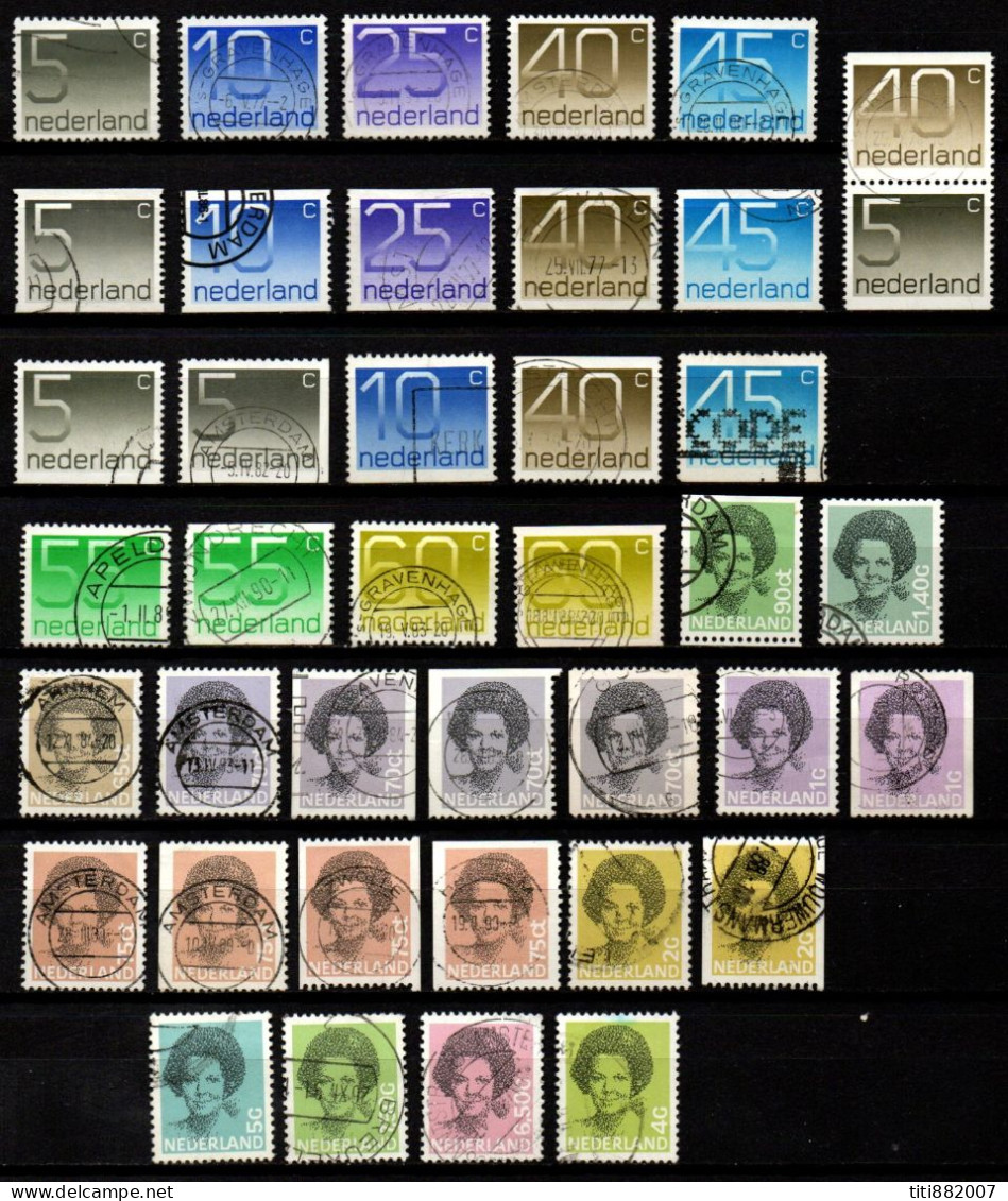 PAYS BAS      -   1981 / 82    .Collection ,  .Oblitérés. - Oblitérés