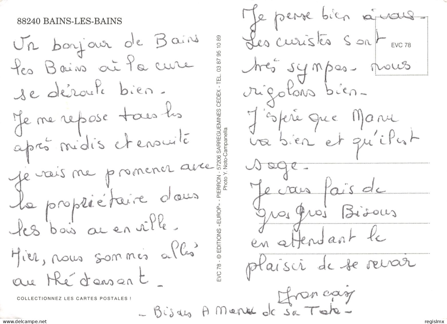 88-BAINS LES BAINS-N°3456-D/0391 - Bains Les Bains