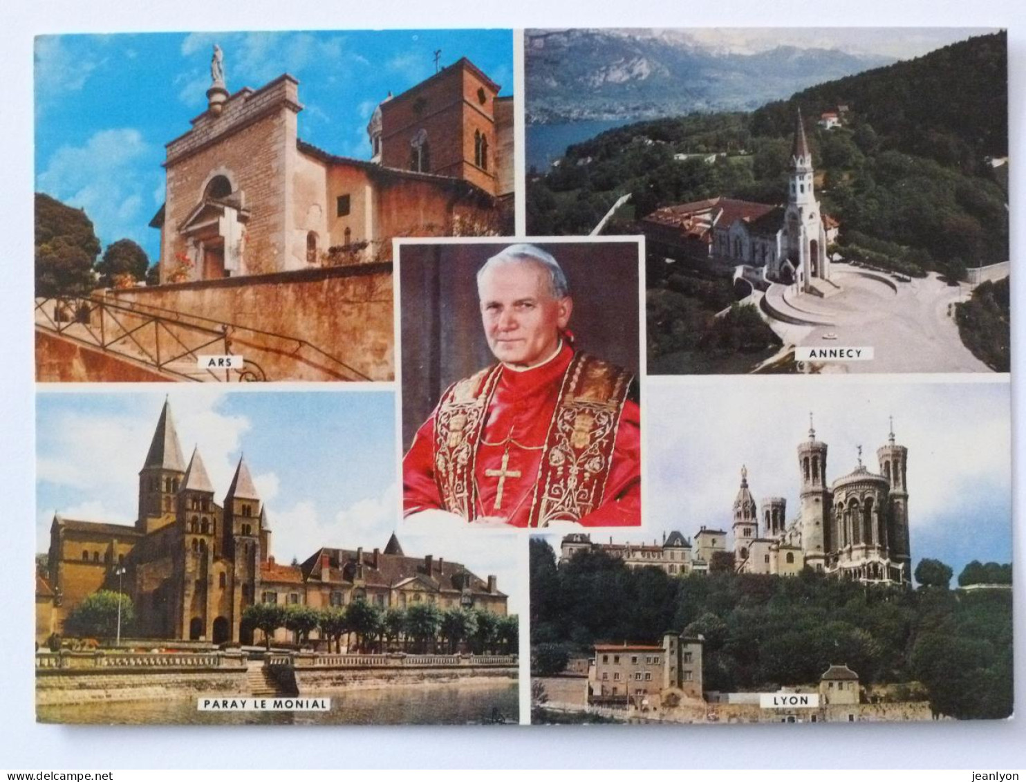 PAPE JEAN PAUL II - Ars Eglise - Lyon Basilique Fourvière - Paray Le Monial - Annecy - Pape En Octobre 1986 / Religion - Papi