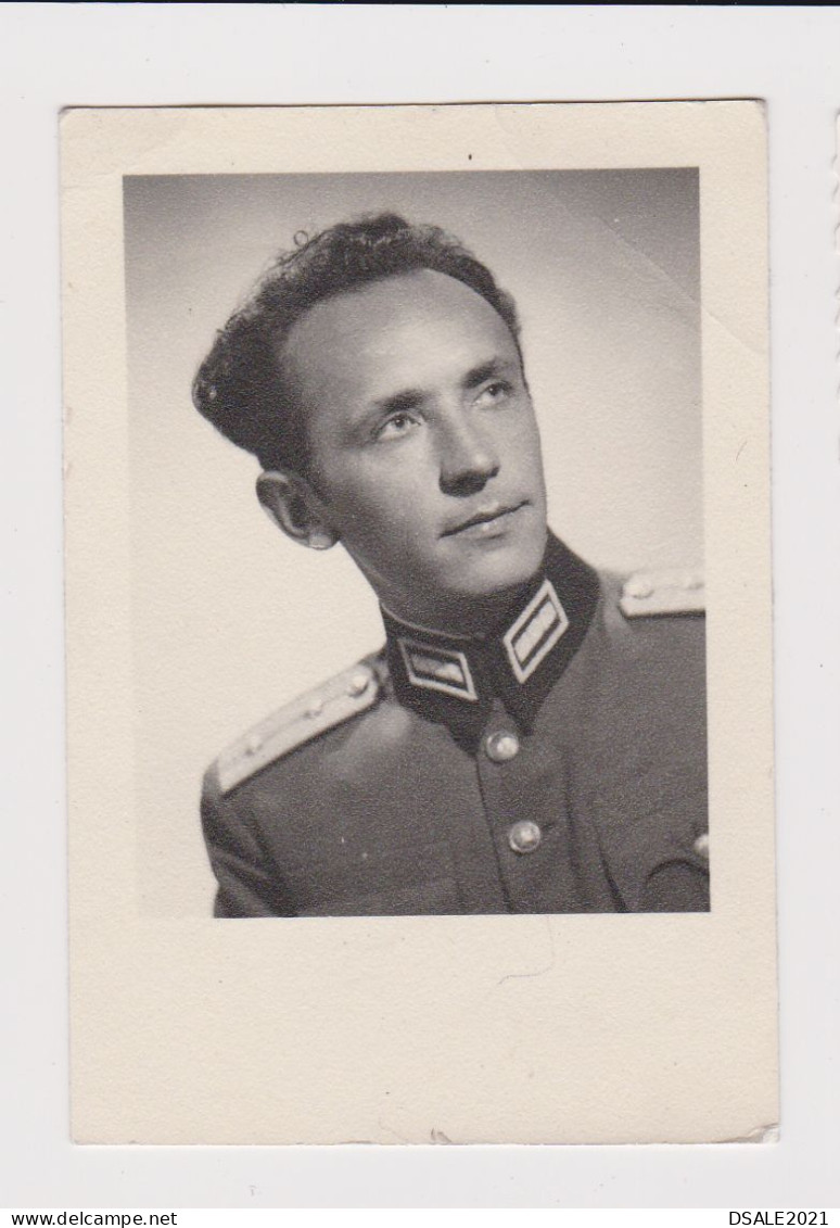 Ww2 Bulgaria Bulgarian Military Officer With Uniform, Portrait, Vintage Orig Photo 6x8.9cm. (49686) - Krieg, Militär