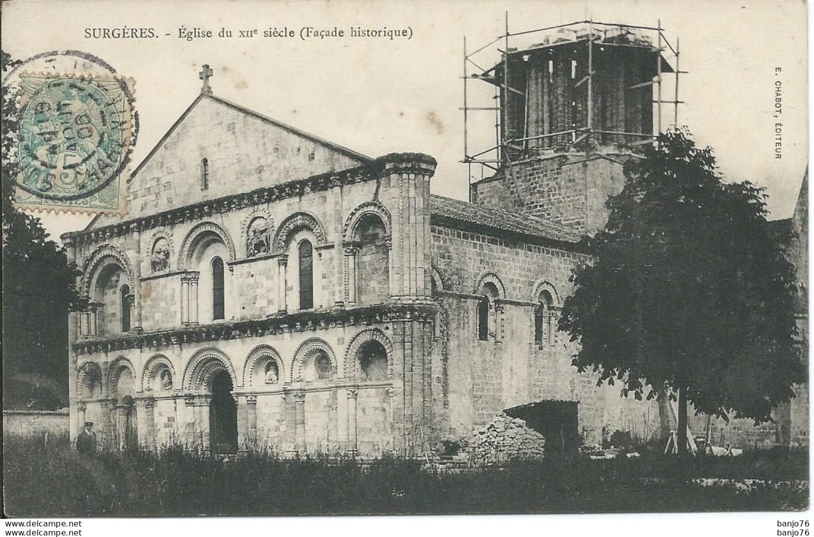Surgères (17) - Eglise Du XIIè Siècle (Façade Historique) - Surgères