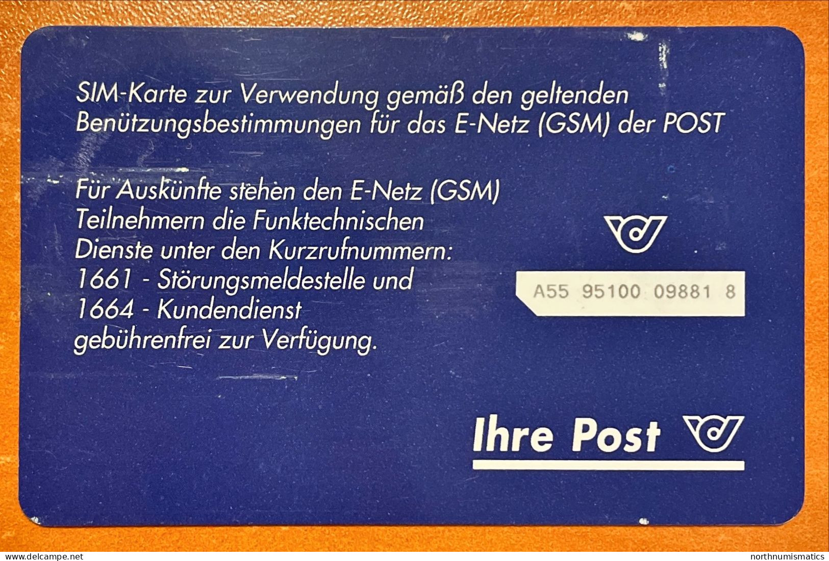 Ihre Post Gsm  Chip Sim Card Scratch - Verzamelingen