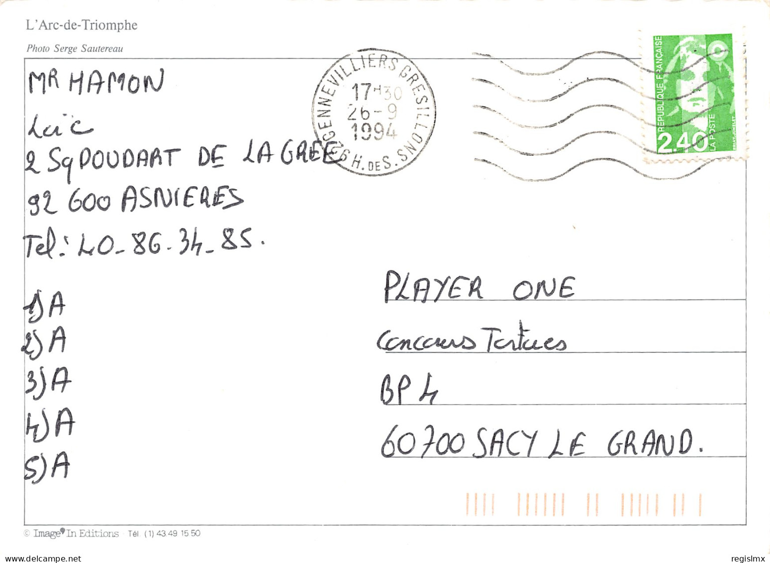 75-L ARC DE TRIOMPHE-N°3459-D/0323 - Arc De Triomphe