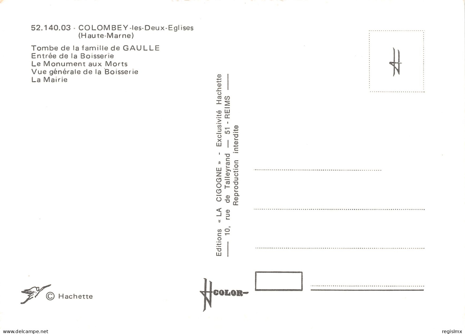 52-COLOMBEY LES DEUX EGLISES-N°3459-C/0293 - Colombey Les Deux Eglises