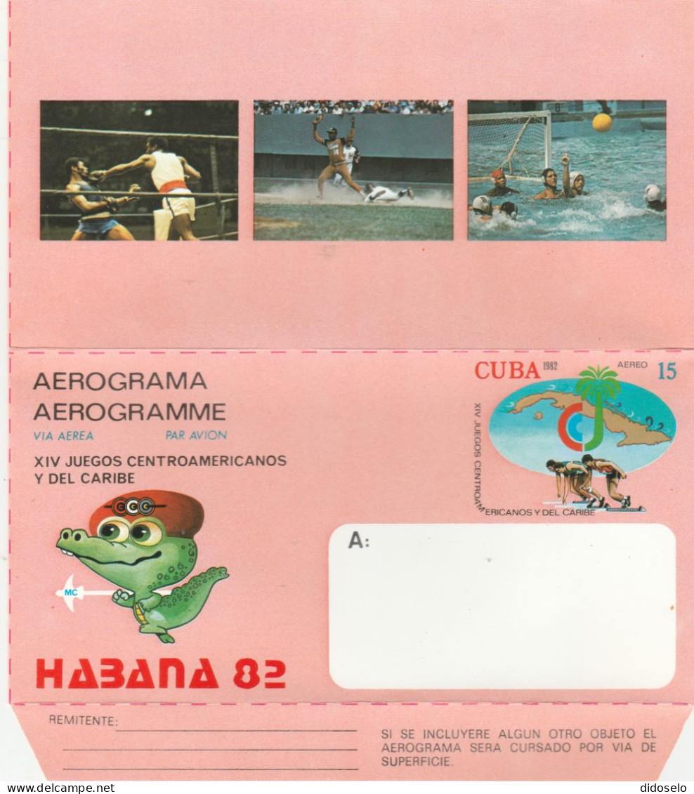 Cuba - 1982 - Central American Games -  Aerogramme  / Unused - Autres & Non Classés