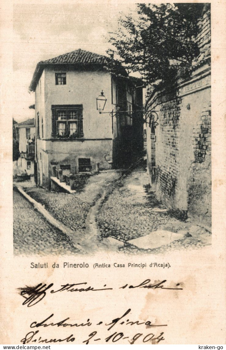 PINEROLO, Torino - Casa Principi D'Acaja - CAI C.A.I. - VG - F059 - Autres & Non Classés