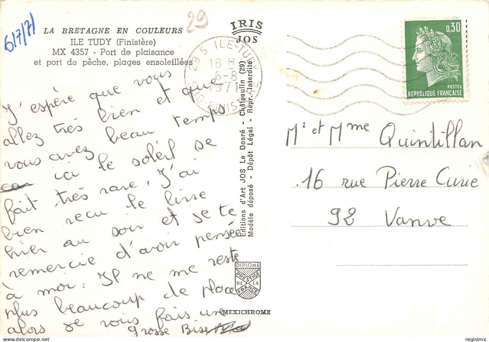 29-L ILE TUDY-N°3461-D/0059 - Other & Unclassified