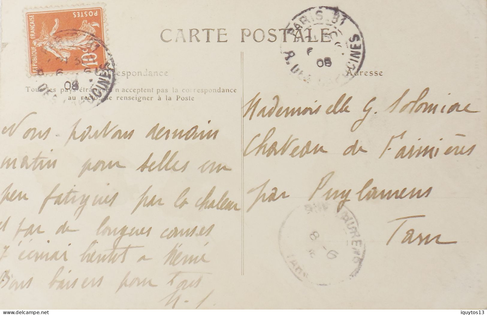 CPA. [75] > TOUT PARIS > N°294 Bis - LA GRANDE ROUE - Chef D'Oeuvre D'Equilibre Et De Métal -1908 - Coll. F. Fleury -TBE - Plazas