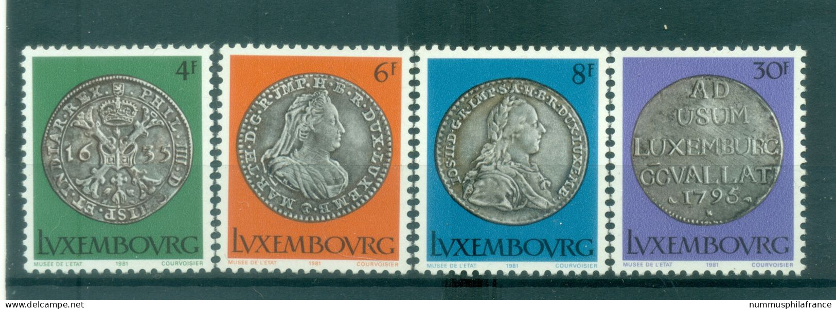 Luxembourg 1981 - Y & T N. 975/78 - Série Culturelle (Michel N. 1025/28) - Unused Stamps