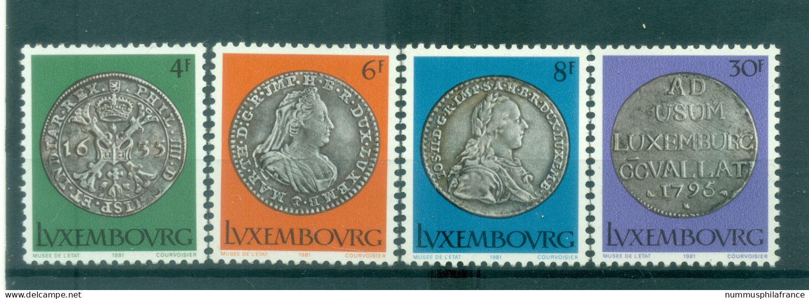 Luxembourg 1981 - Y & T N. 975/78 - Série Culturelle (Michel N. 1025/28) - Neufs