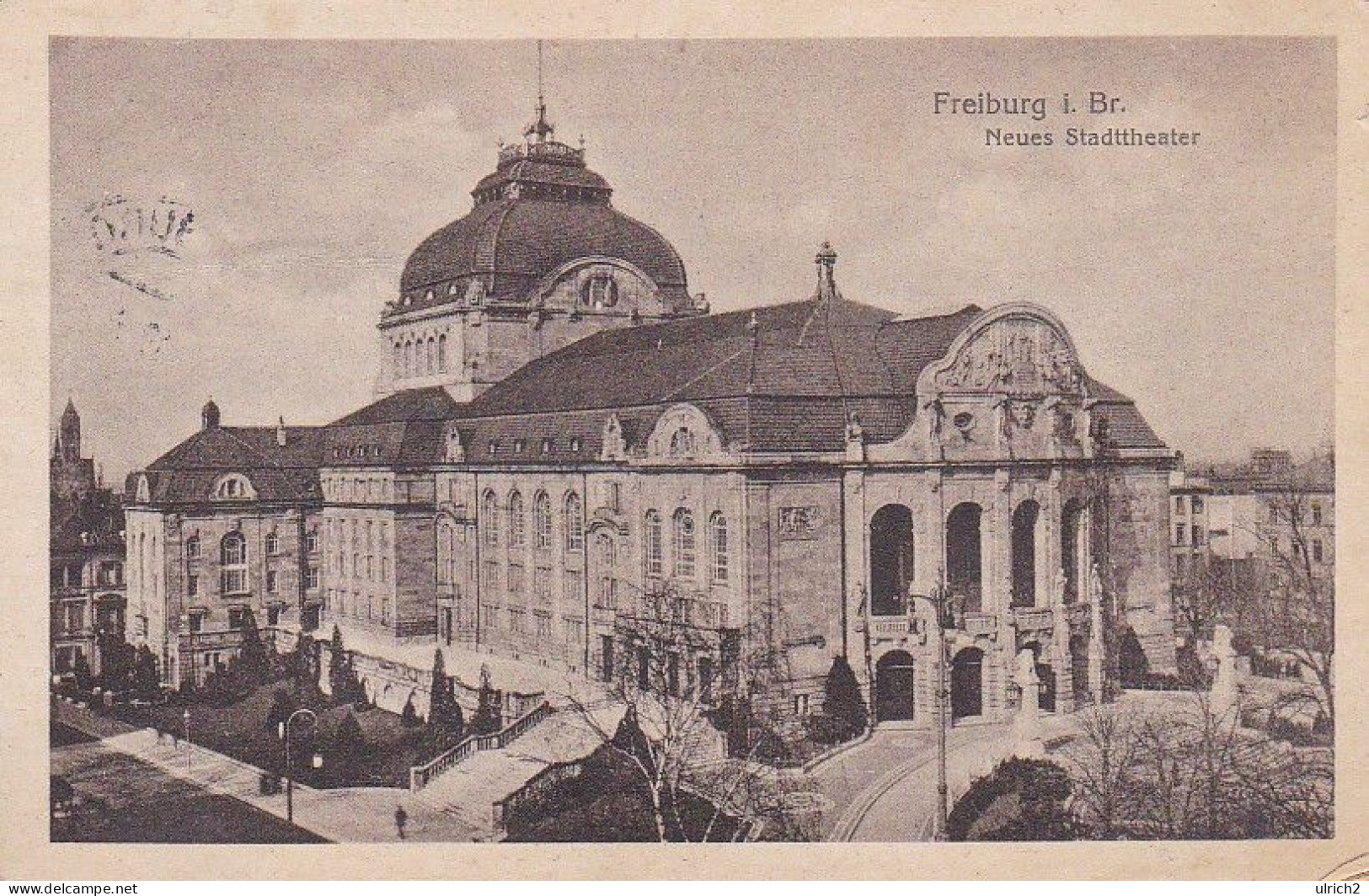 AK Freiburg I. Br. - Neues Stadttheater - 1919 (68862) - Freiburg I. Br.