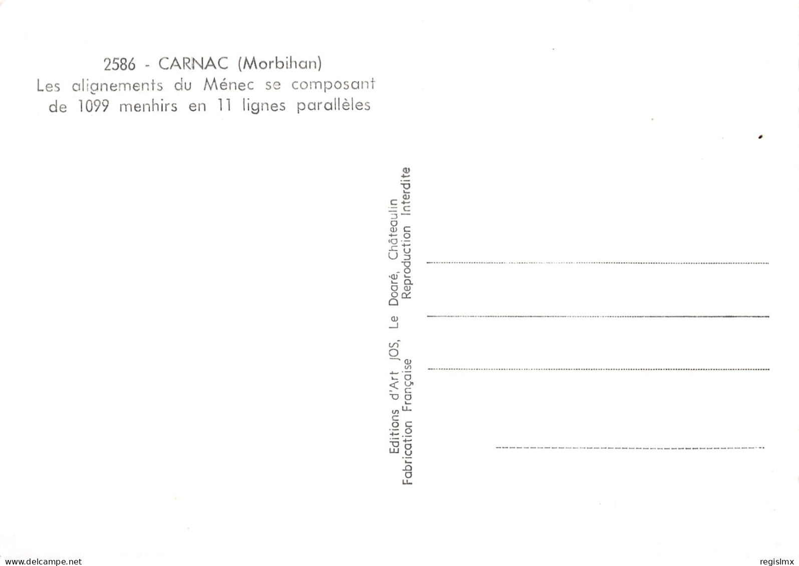 56-CARNAC-N°3463-A/0083 - Carnac