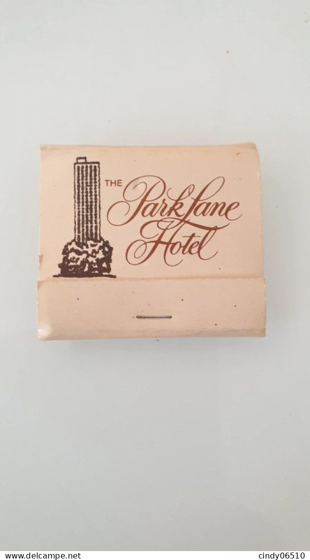 Pochette D Allumette Parklane Hotel New York Rare Vintage - Zündholzschachteln