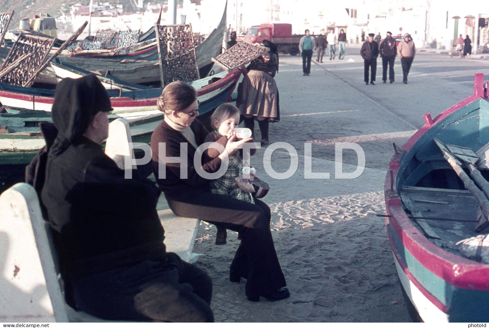 12 SLIDES 1974 BOMBA GASOLINA BP NAZARE LEIRIA PORTUGAL ORIGINAL AMATEUR 35mm DIAPOSITIVE SLIDE Not PHOTO No FOTO NB4052 - Diapositive