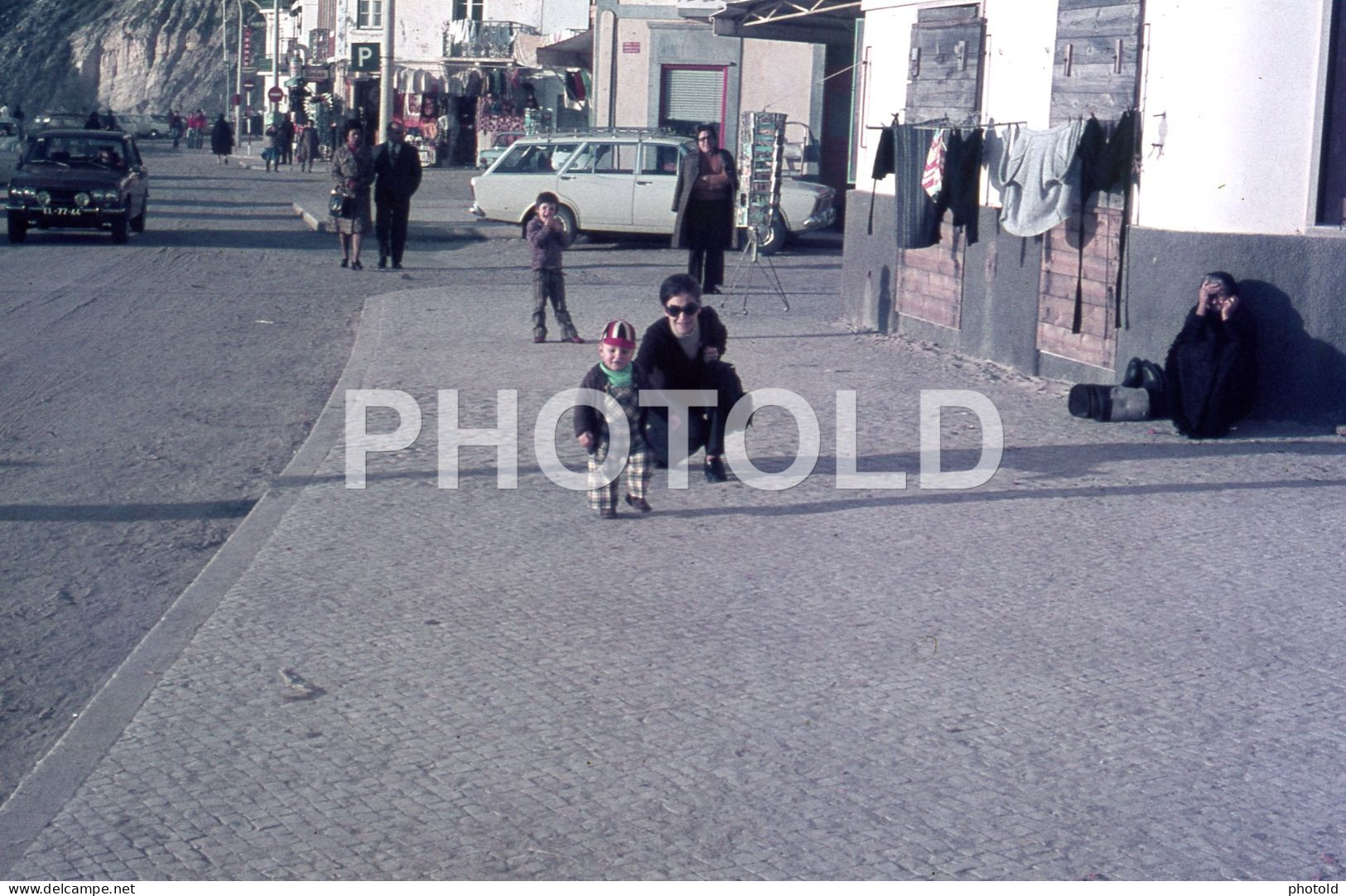 12 SLIDES 1974 BOMBA GASOLINA BP NAZARE LEIRIA PORTUGAL ORIGINAL AMATEUR 35mm DIAPOSITIVE SLIDE Not PHOTO No FOTO NB4052 - Dias