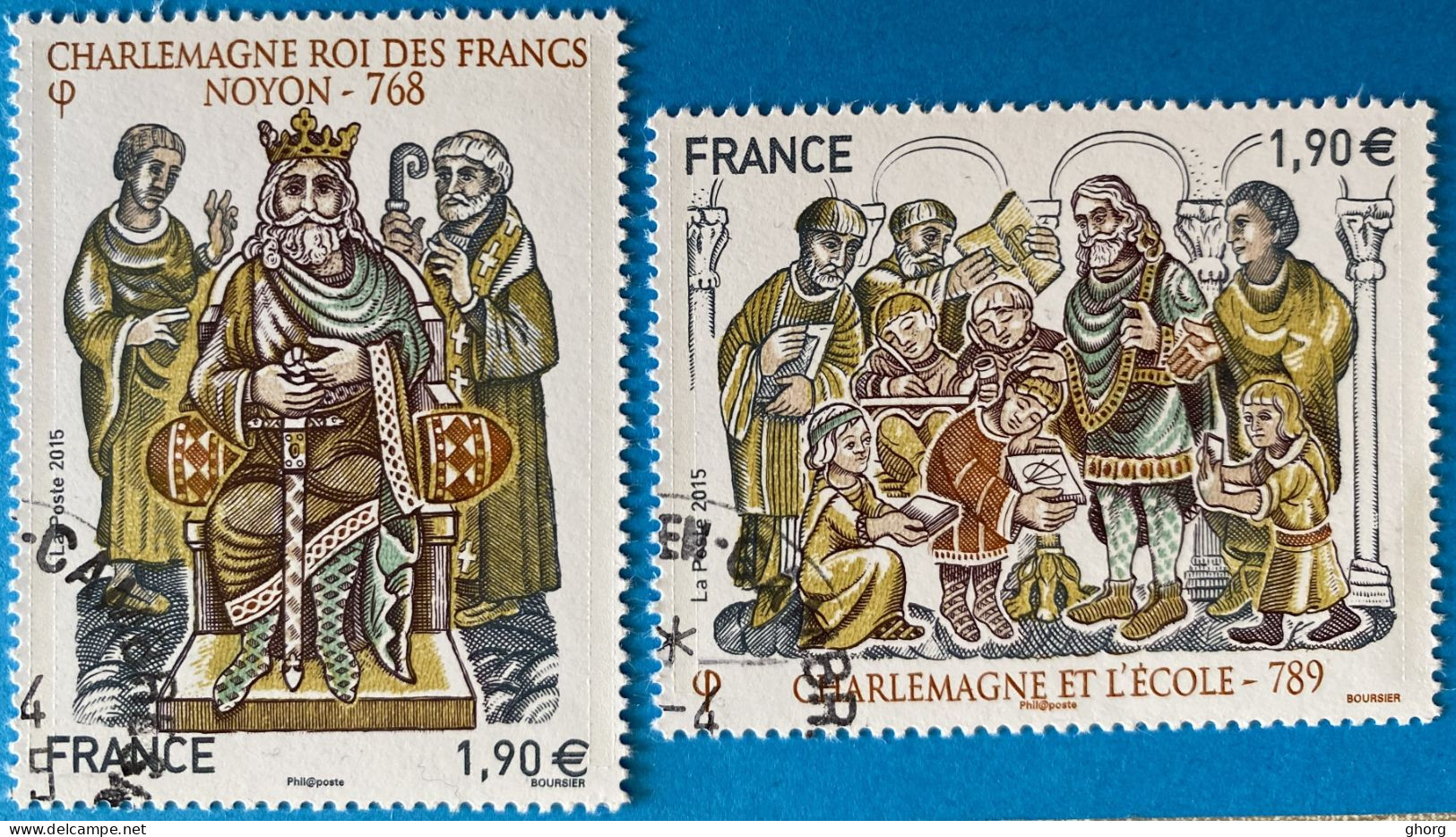 France 2015 : Les Grandes Heures De L'histoire De L'histoire De France N° 4943 à 4944 Oblitéré - Used Stamps