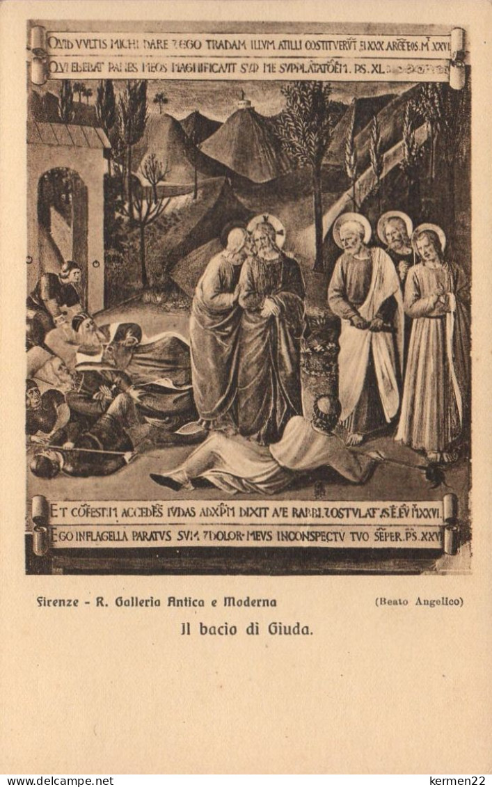 CPA ITALIE FIRENZE R.GALLERIA ANTICA E MODERNA Il Bacio Di Giuda - Firenze (Florence)