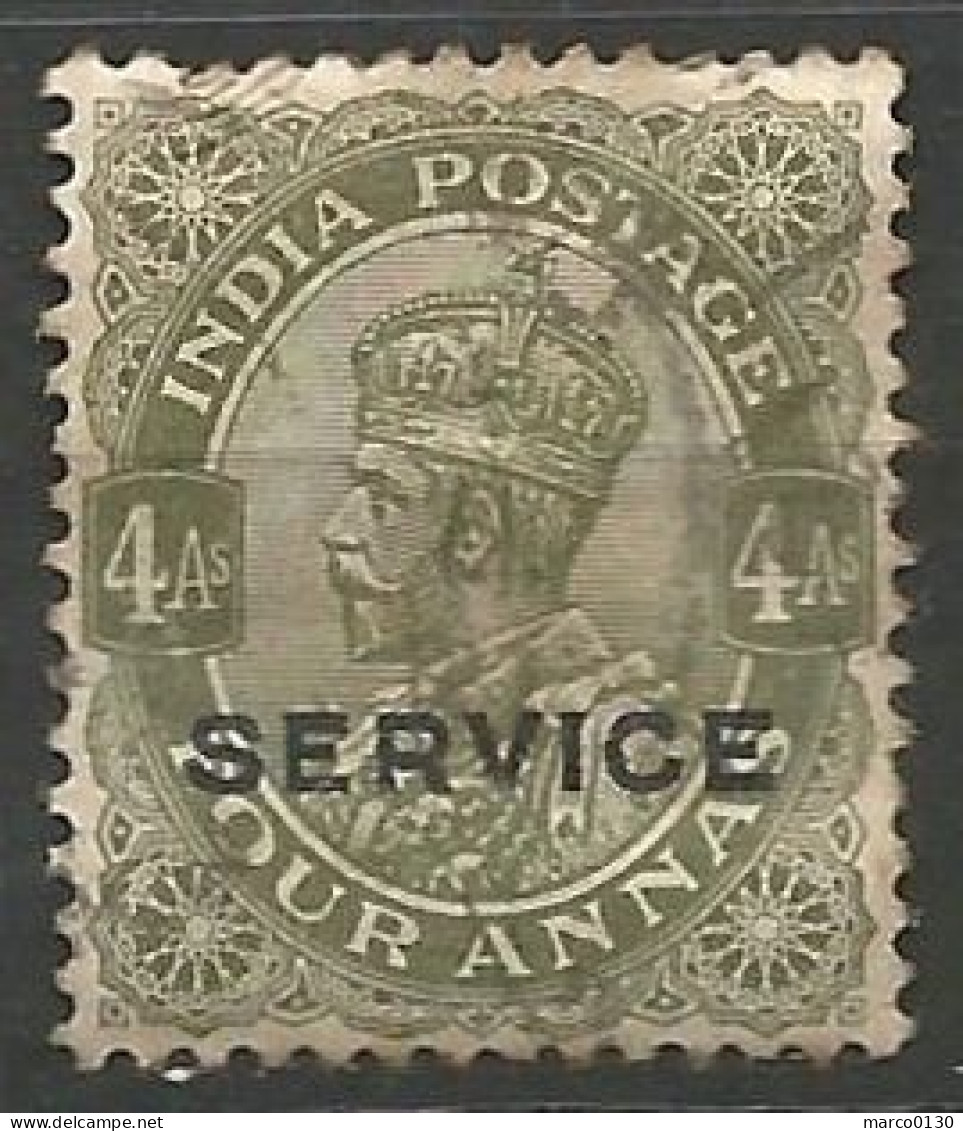 INDE ANGLAISE / DE SERVICE N° 58 OBLITERE - 1911-35 Roi Georges V