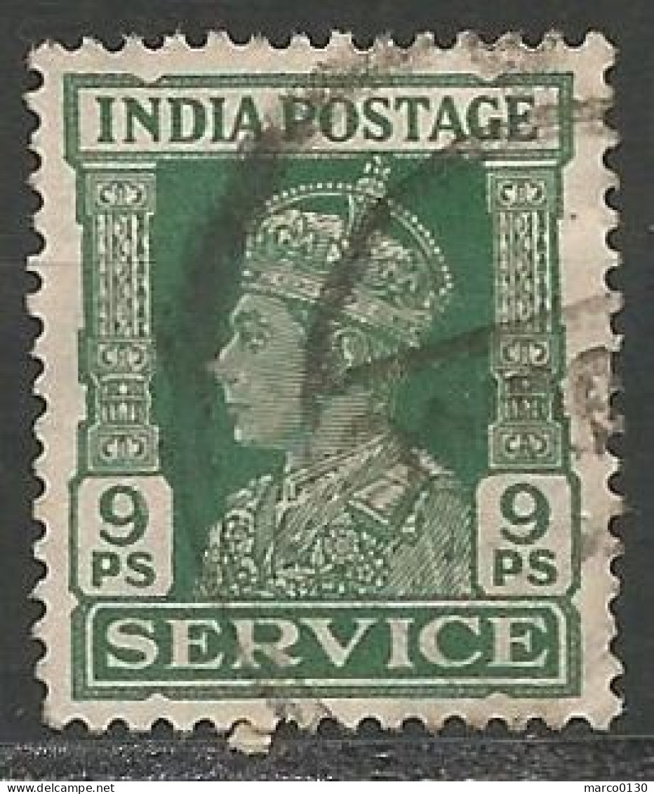 INDE ANGLAISE / DE SERVICE N° 108 OBLITERE - 1936-47 Koning George VI