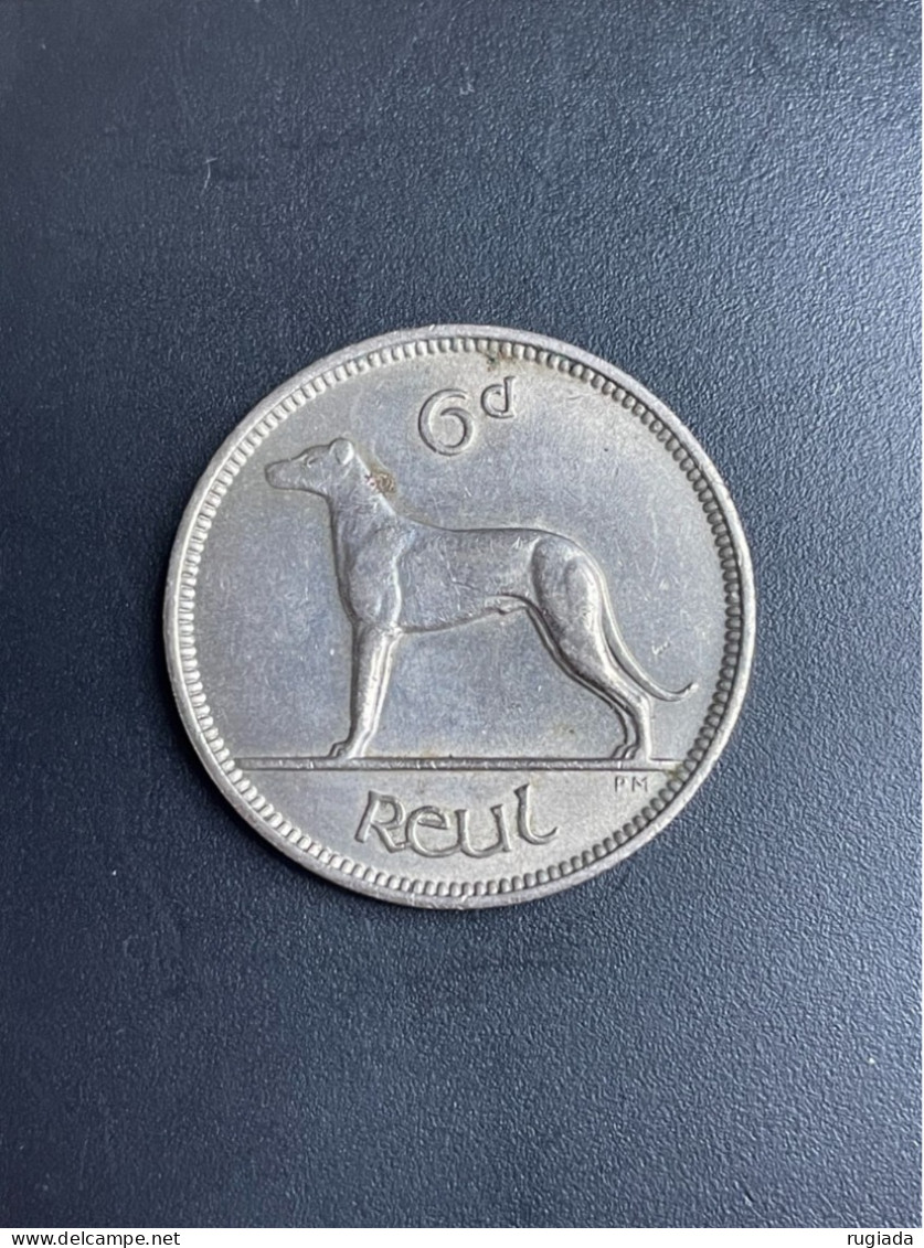 1948 Eire 6 Pence, XF/AU Extremely Fine/About Uncirculated - Ireland