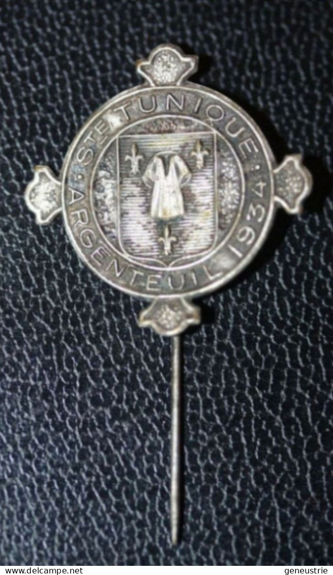 Broche Religieuse Insigne "Sainte Tunique D'Argenteuil 1934" Religious Brooch - Religion &  Esoterik