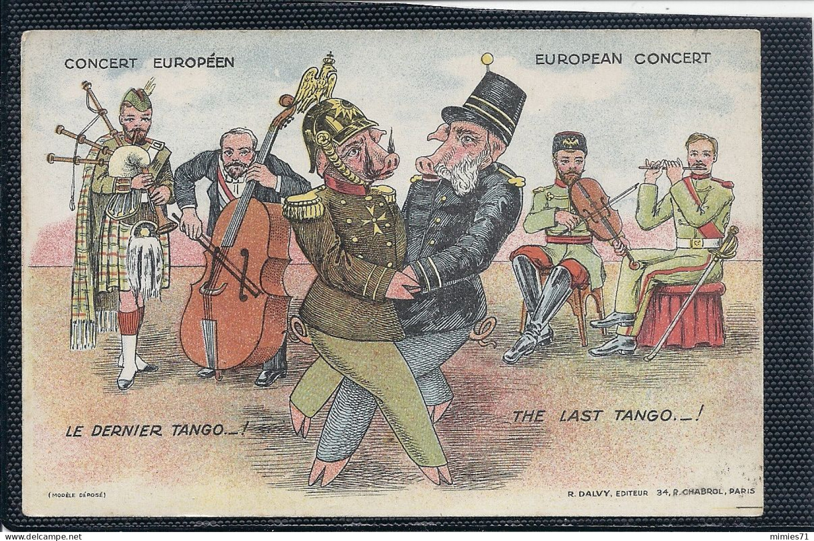 CPA CONCERT EUROPEEN Le Dernier Tango - Guerre 1914-18