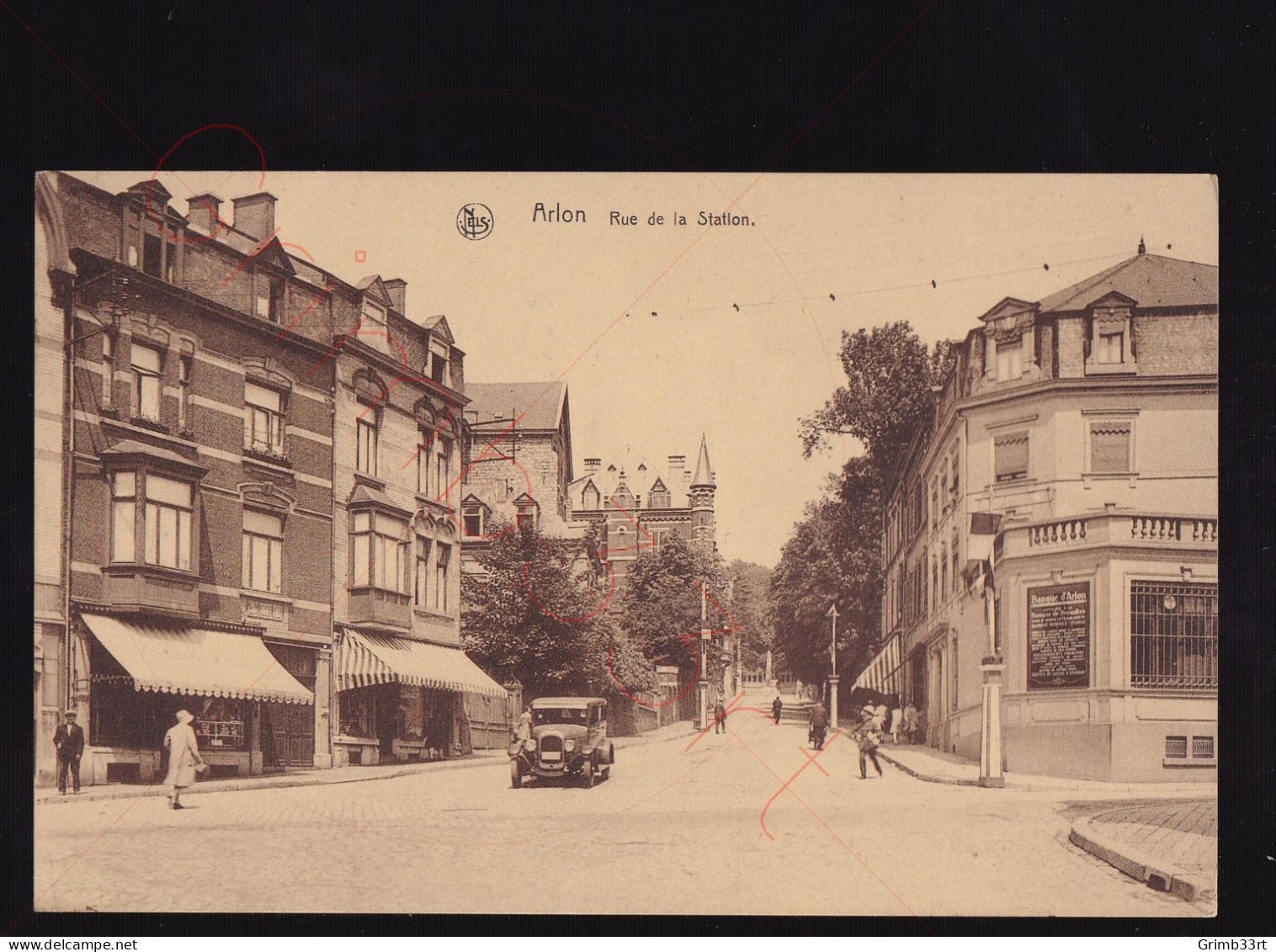 Arlon - Rue De La Station - Postkaart - Aarlen