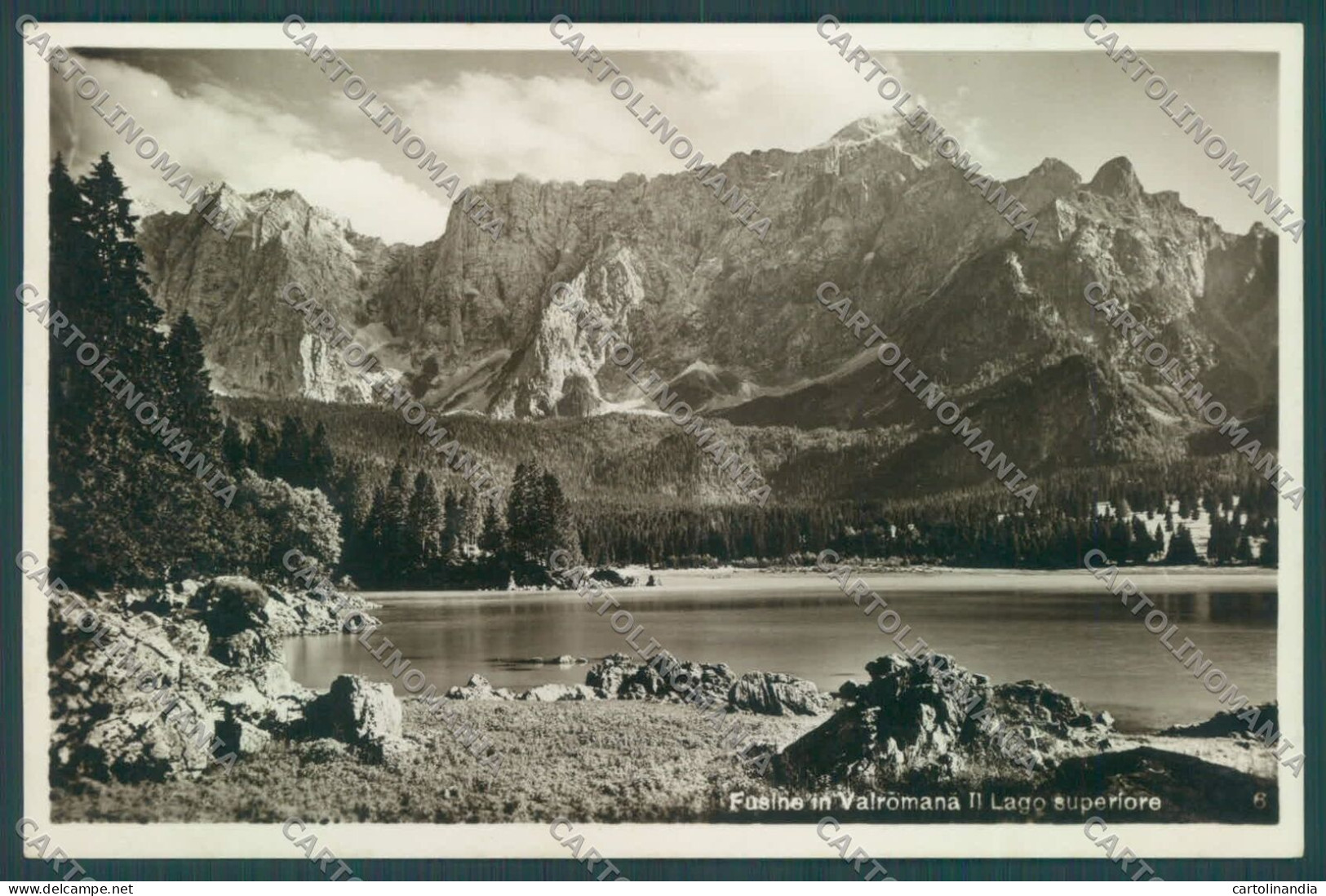 Udine Tarvisio Fusine In Valromana Lago Superiore Foto Cartolina ZC4653 - Udine