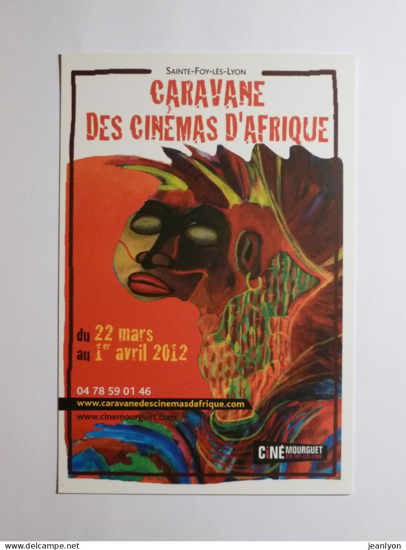 AFRIQUE / CINEMA - Illustration Visage Continent Africain - Bridget - CB / Carte Publicitaire Caravane Cinémas D'Afrique - Sonstige & Ohne Zuordnung