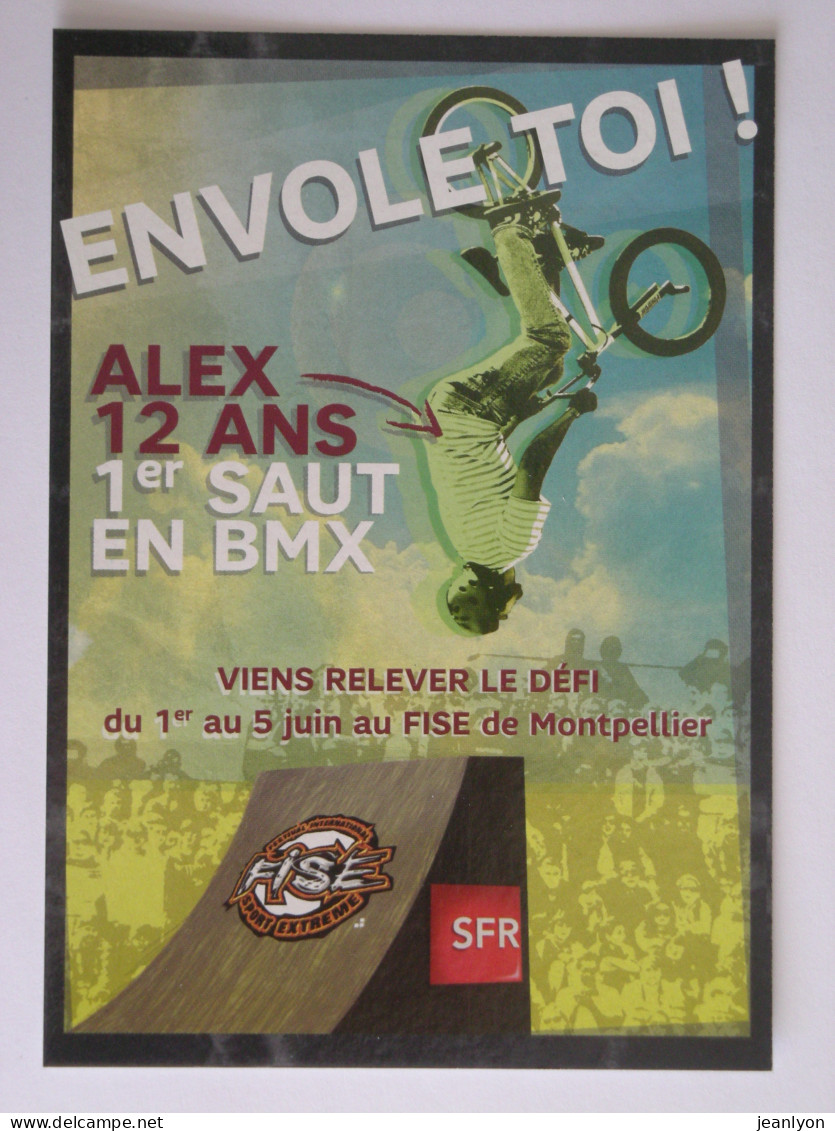 VELO / CYCLE - SAUT EN BMX - Carte Publicitaire Festival Sport Extreme - Cyclisme