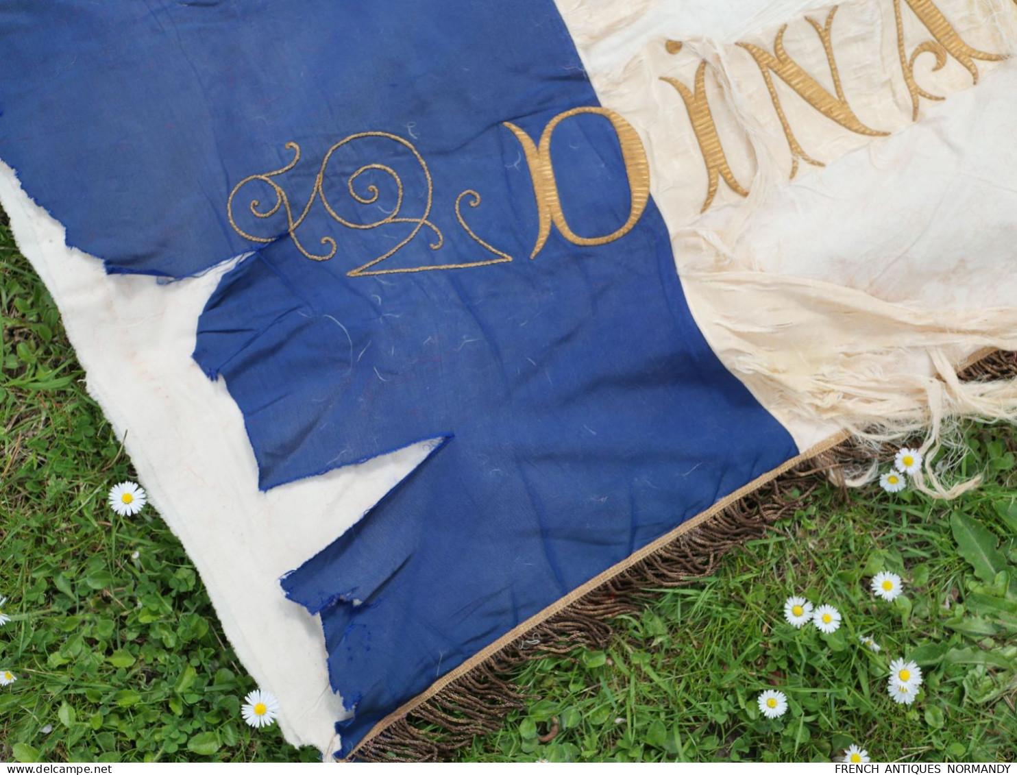 FRANCE - Drapeau DINARD Les Médaillés Militaires De La 871ème Section  WWI CN22DRP001  Pièce Unique - Banderas