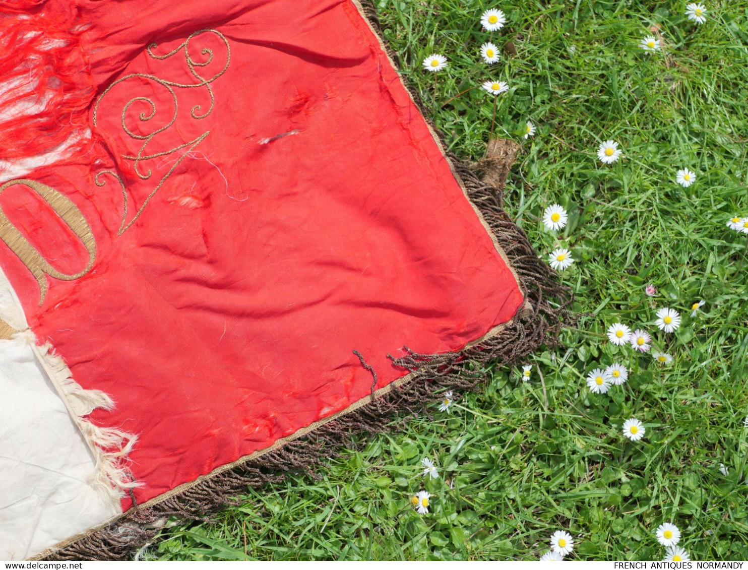 FRANCE - Drapeau DINARD les médaillés militaires de la 871ème section  WWI CN22DRP001  Pièce unique