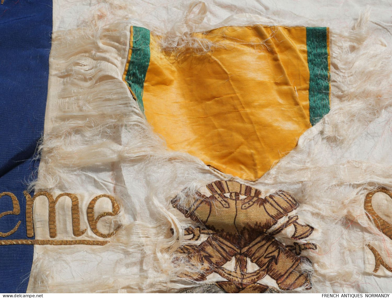 FRANCE - Drapeau DINARD les médaillés militaires de la 871ème section  WWI CN22DRP001  Pièce unique