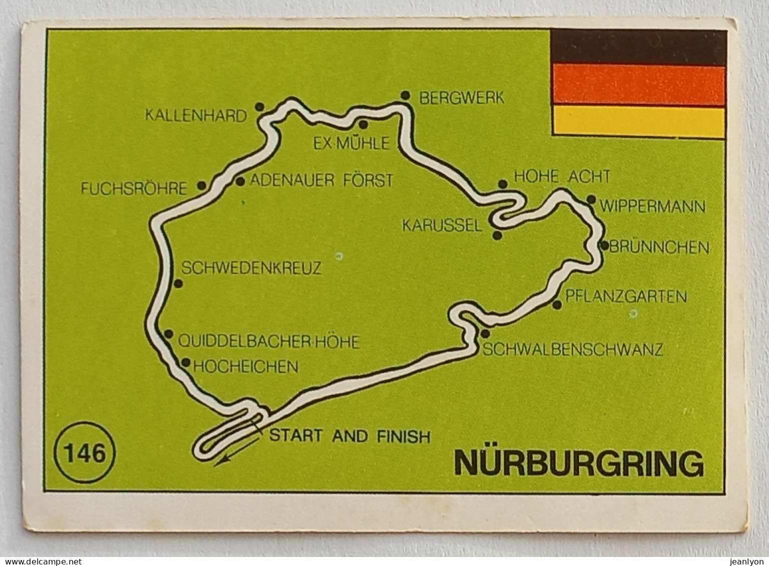 IMAGE / CIRCUIT NURBURGRING - ALLEMAGNE - Tracé Du Circuit - Image Petit Format  - Sonstige & Ohne Zuordnung