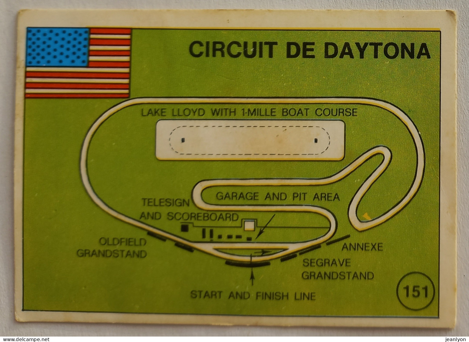 IMAGE / CIRCUIT DE DAYTONA - USA - Tracé Du Circuit Moto - Image Petit Format  - Sonstige & Ohne Zuordnung