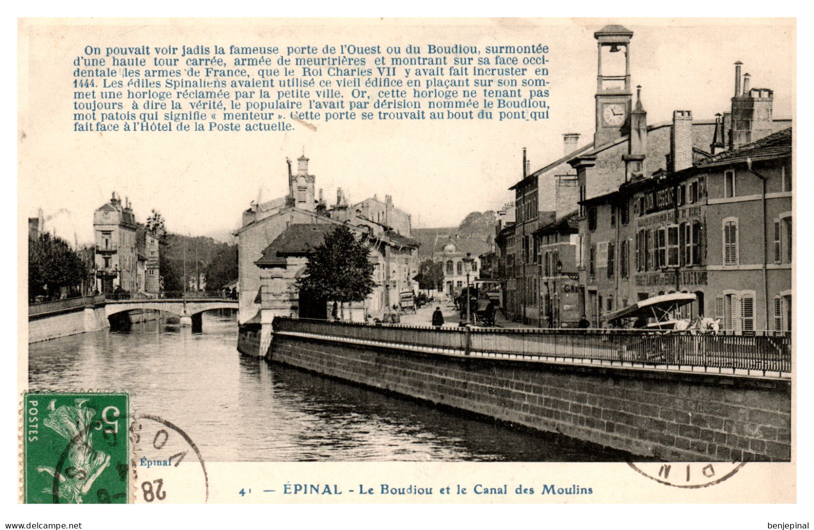 Epinal - Le Boudiou Et Le Canal Des Moulins - Epinal