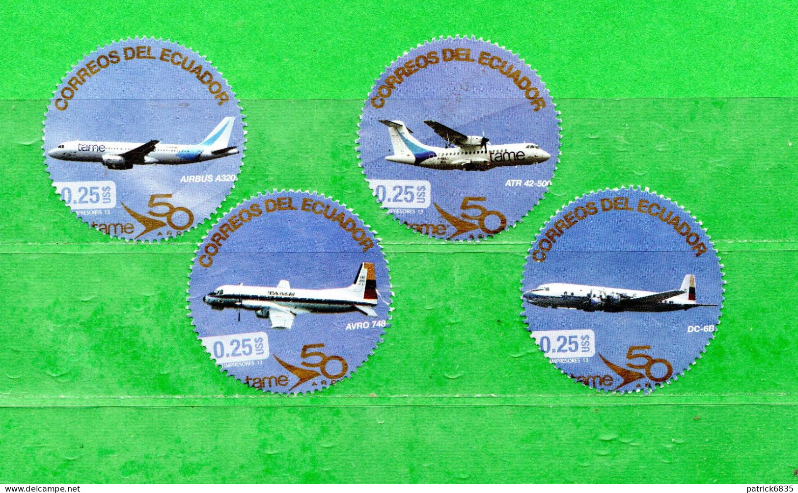 Ecuador **- 2013 - TAME  AIRLINES La AERO Linea Del ECUADOR. 4 VALORI. MNH ** SENZA GOMMA - Ecuador