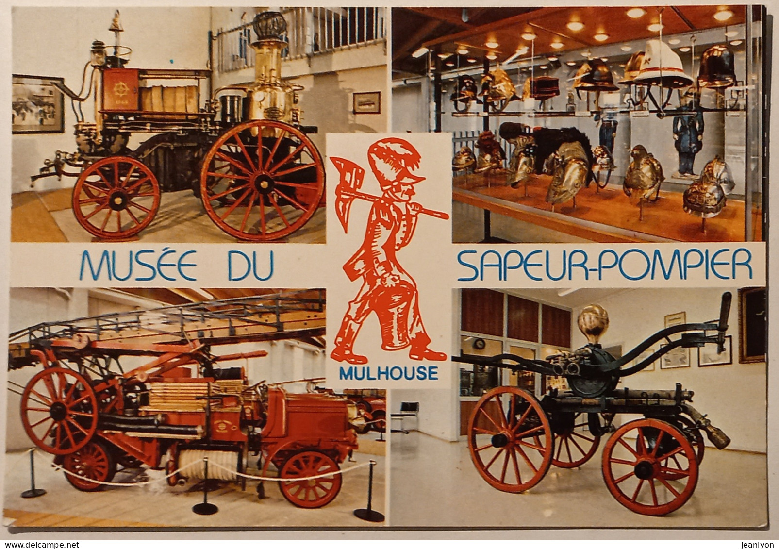 SAPEUR POMPIER - Pompe à Vapeur / Casques - Autopompe Porteur échelle - Musée De Mulhouse - Pompieri