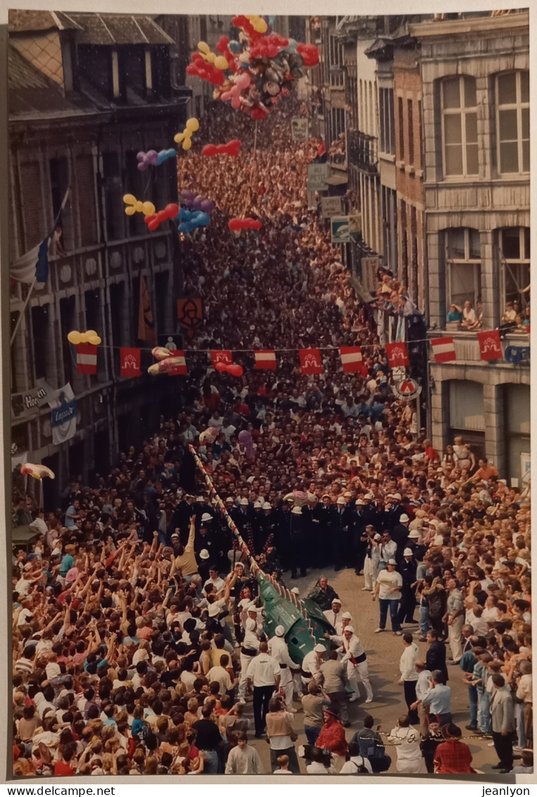 MONS (Belgique) - Fete Dragon / Ducasse - Doudou - Ballons / Animation - Photo Barré Avec Verso Carte Postale - Mons