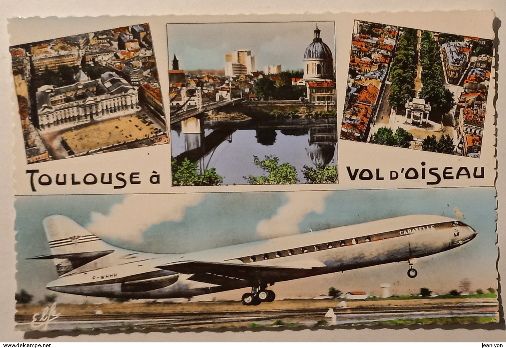 AVION CARAVELLE Au Décollage - TOULOUSE - Capitole / Garonne / Allées François Verdier - 1946-....: Modern Era