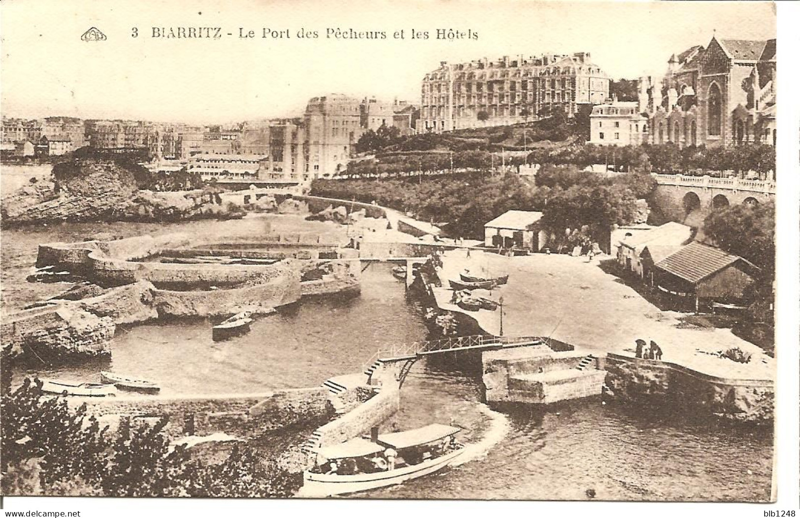 [64] Pyrénées-Atlantiques >  Biarritz Le Port Des Pecheurs Et Les Hotels - Biarritz