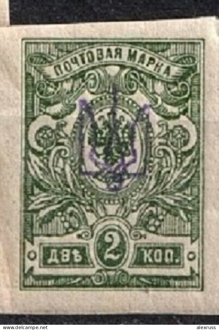 Ukraine 1918 Civil War, Kiev Trident Type-1, 2 Kop., VF MNH** - Oekraïne & Oost-Oekraïne