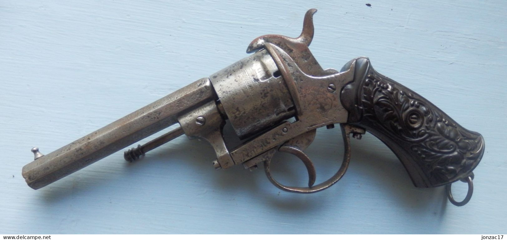 REVOLVER à Broche - Système LEFAUCHEUX - 9mm - Marque ELG - AMERICAN MODEL 1878 - Armes Neutralisées