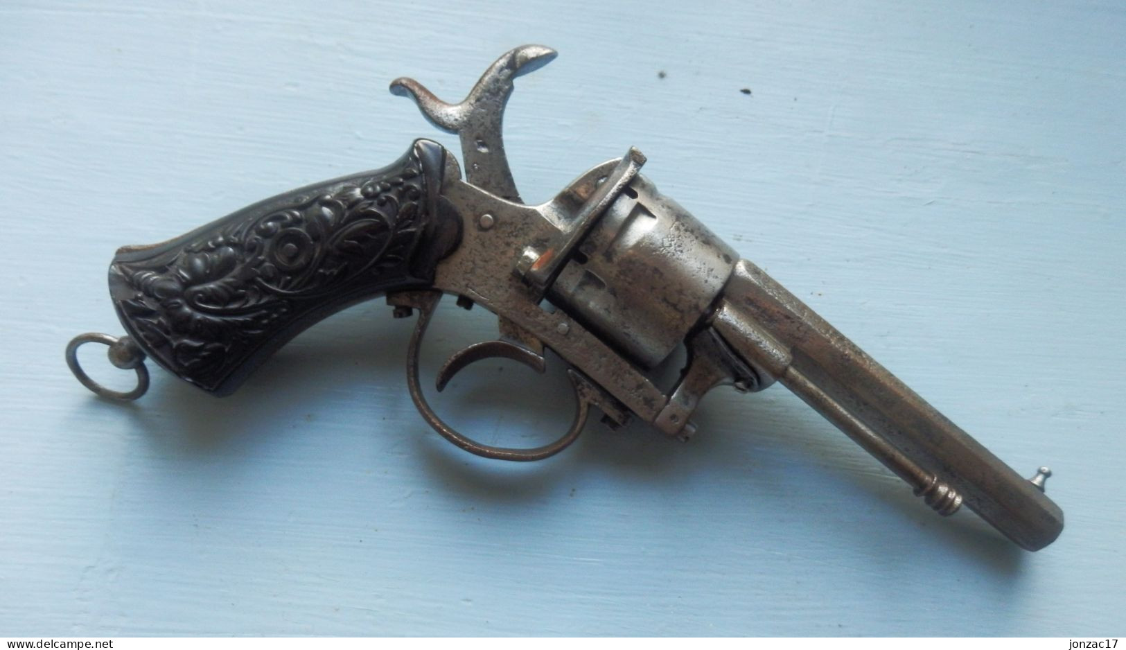 REVOLVER à Broche - Système LEFAUCHEUX - 9mm - Marque ELG - AMERICAN MODEL 1878 - Decotatieve Wapens