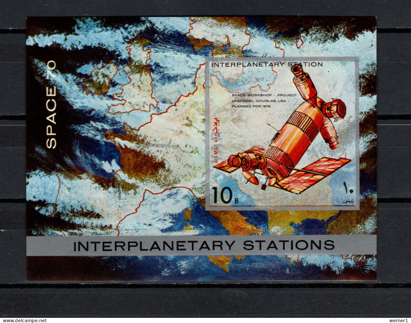 Yemen Arab Republic 1970 Space, Interplanetary Station S/s MNH - Azië