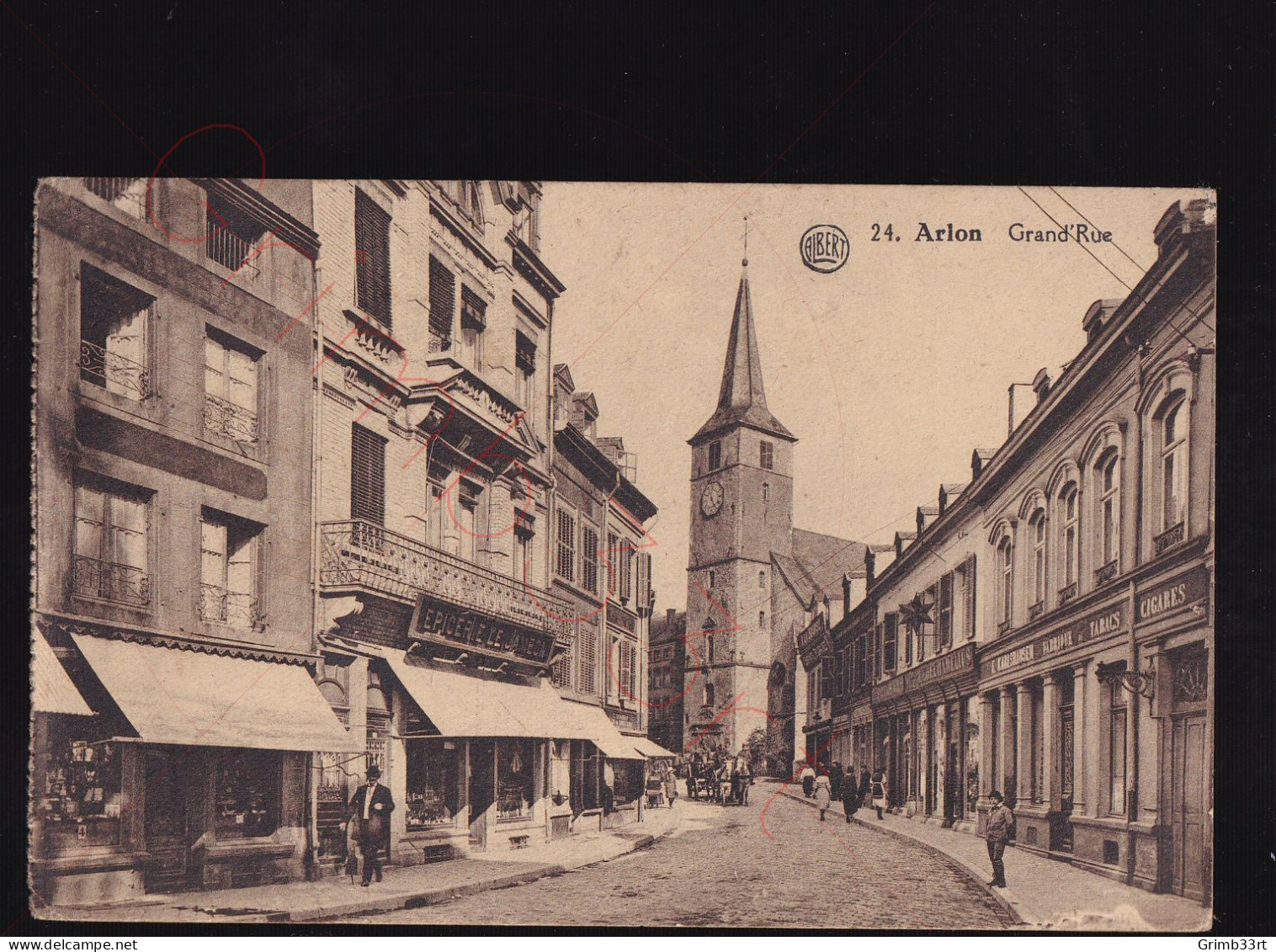 Arlon - Grand' Rue - Postkaart - Aarlen