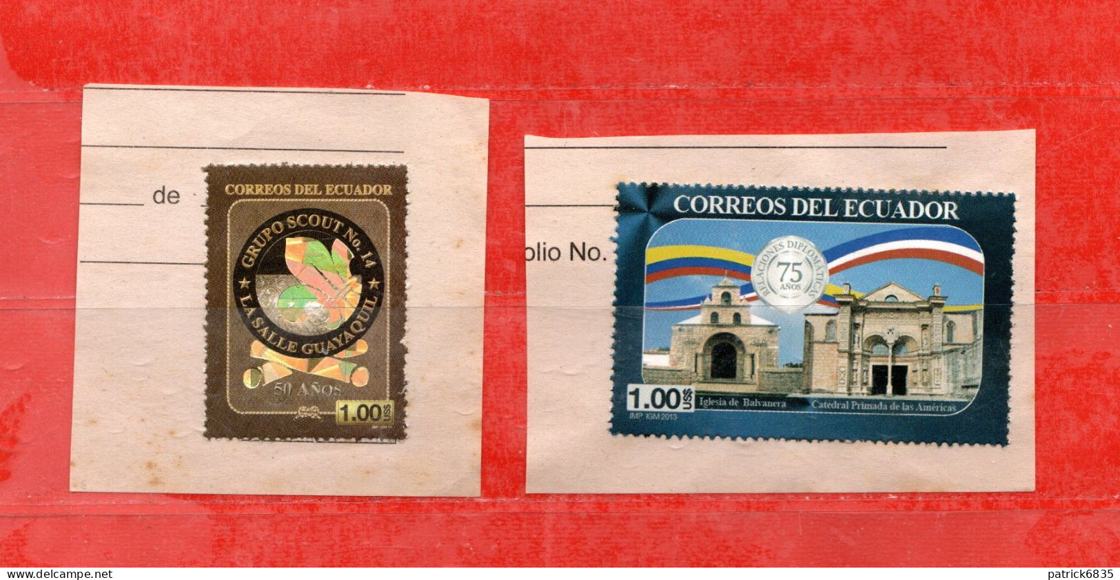 Ecuador °- 2013- 75º Aniversario Del Establecimiento De Relaciones Diplomáticas Con La República Dominica.- SCOUT. Used. - Ecuador