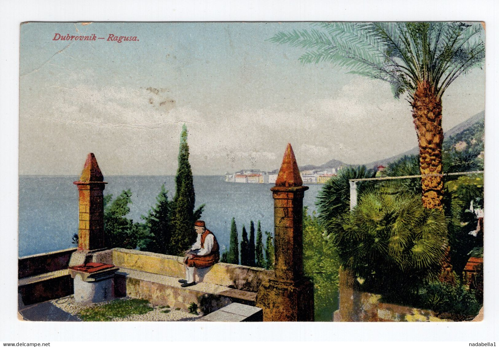 1929. KINGDOM OF SHS,CROATIA,DUBROVNIK,POSTCARD,USED - Jugoslawien