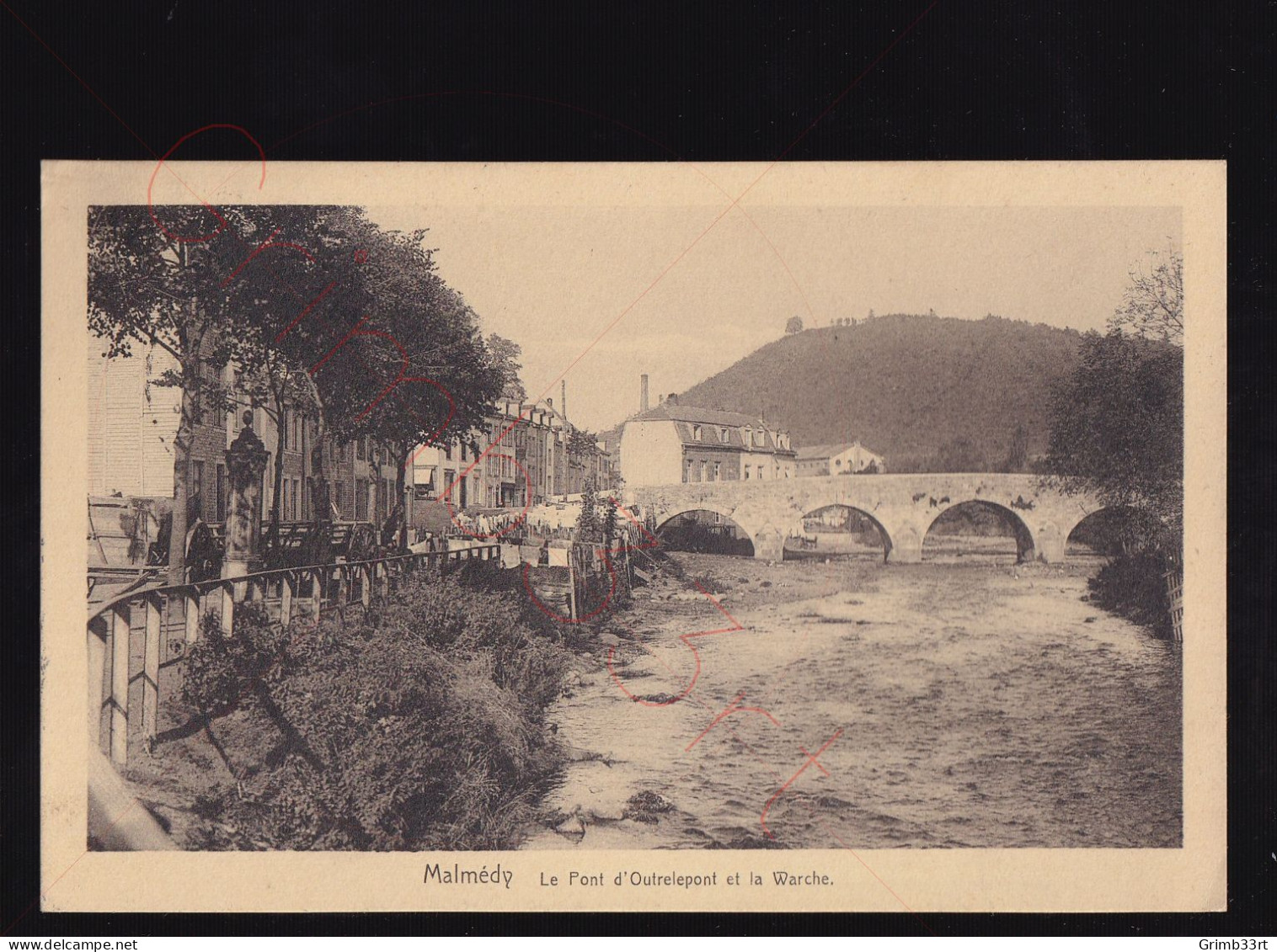 Malmédy - Le Pont D'Outrelepont Et La Warche - Postkaart - Malmedy